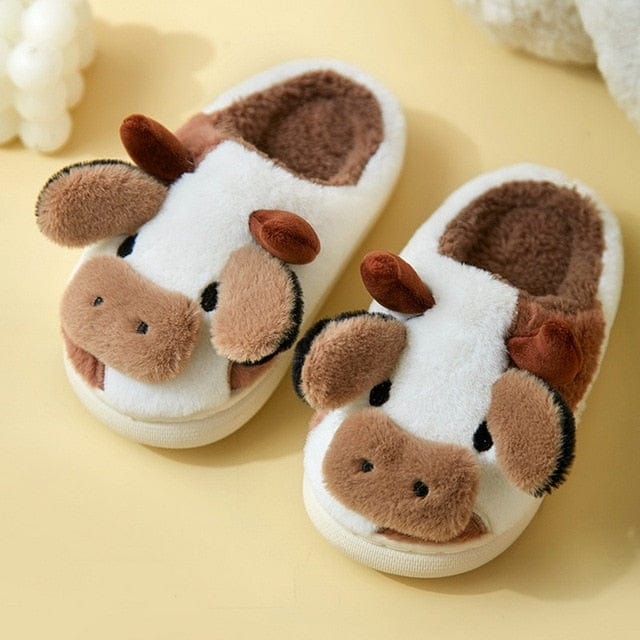 Cozy Cow Print Womens Slippers for All Seasons | Emma 0