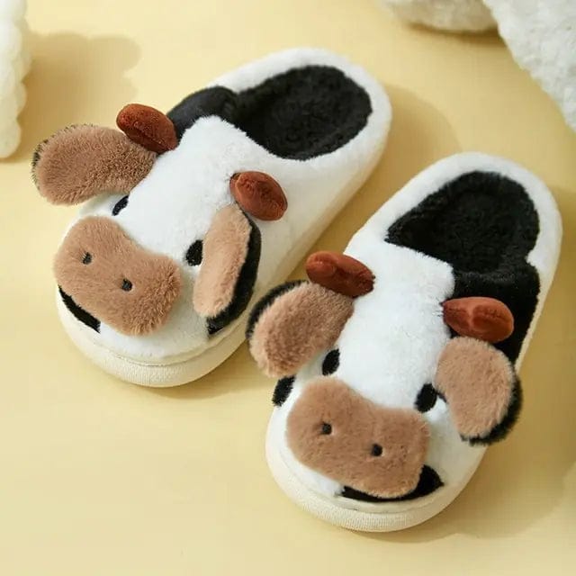 Cozy Cow Print Womens Slippers for All Seasons | Emma 8