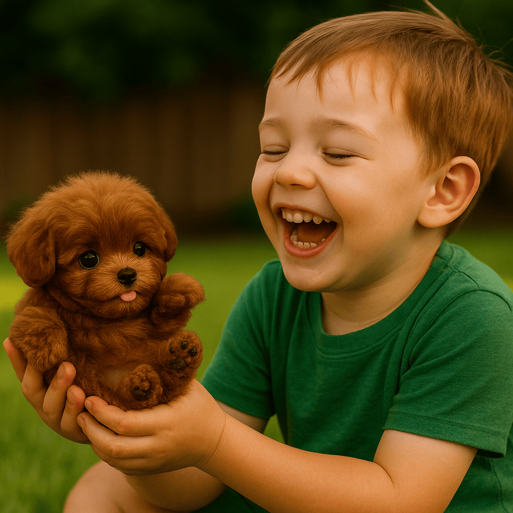 Lifelike robot dog for children, interactive, playful, and entertaining 1