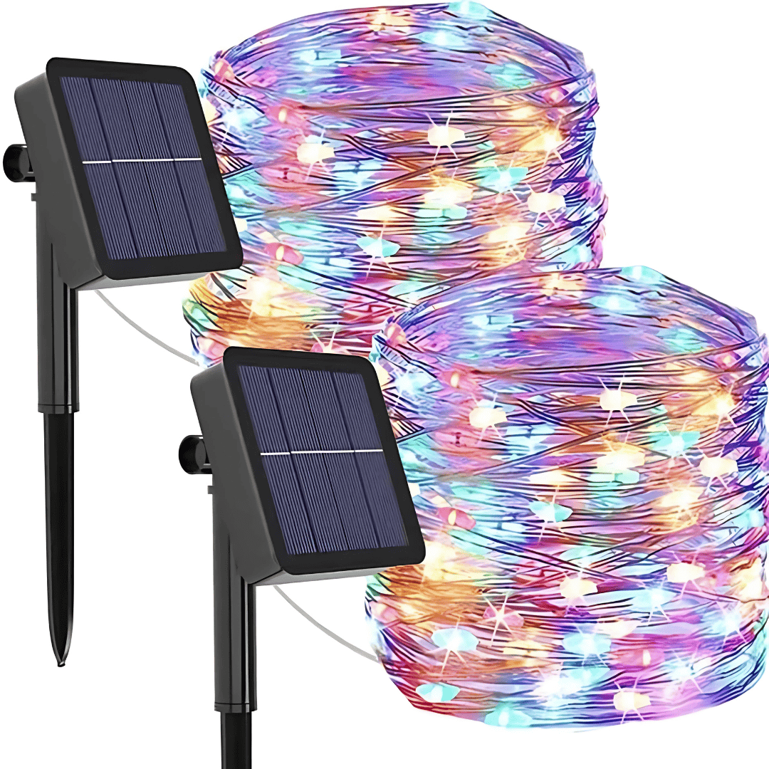 Waterproof solar string lights for outdoor use, 10m, atmospheric lighting for garden and balcony 2