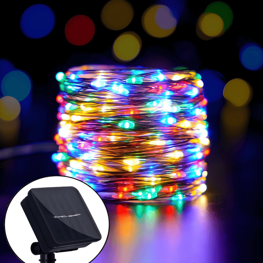 Waterproof solar string lights for outdoor use, 10m, atmospheric lighting for garden and balcony 3