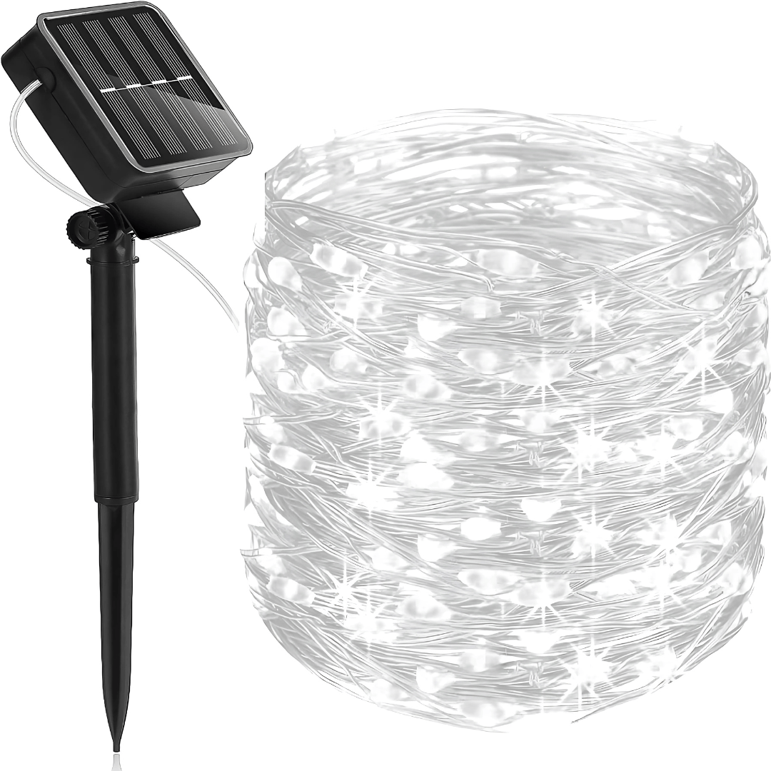 Waterproof solar string lights for outdoor use, 10m, atmospheric lighting for garden and balcony 4