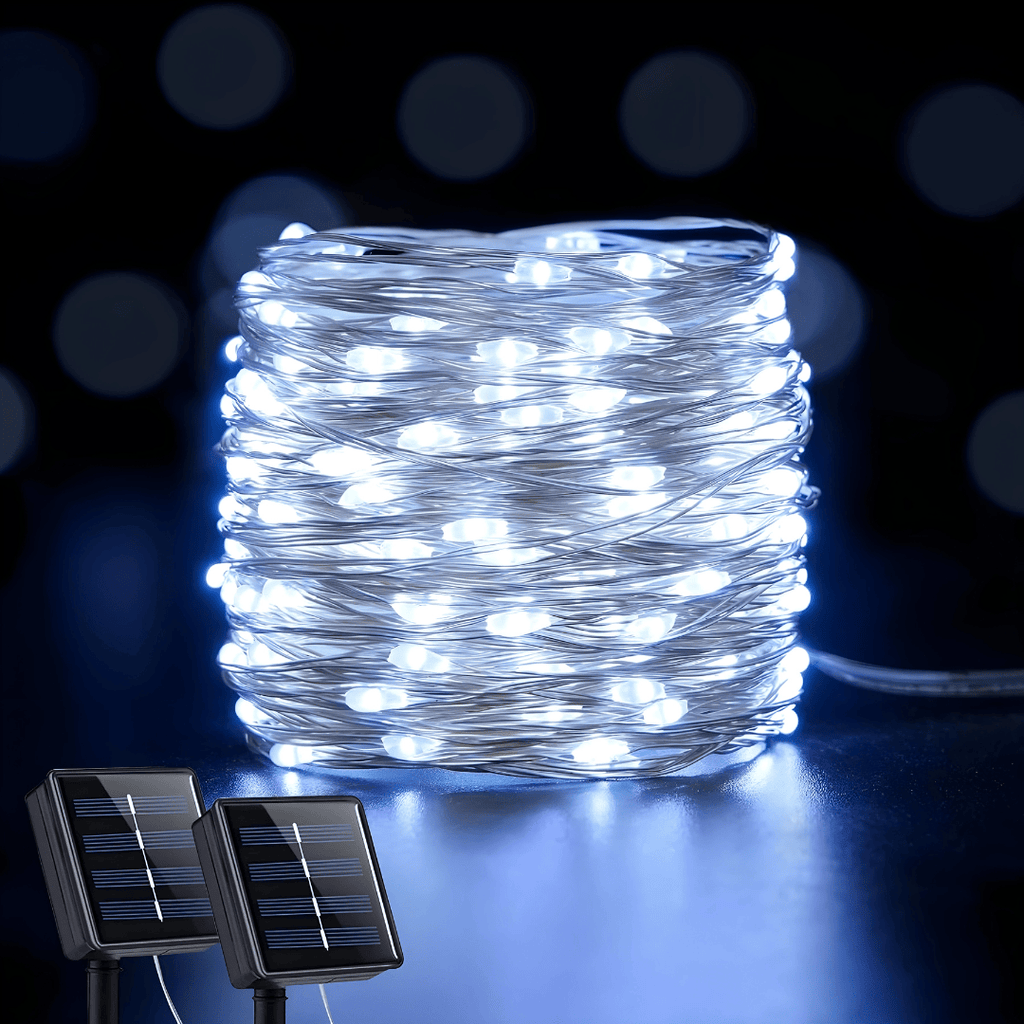 Waterproof solar string lights for outdoor use, 10m, atmospheric lighting for garden and balcony 5